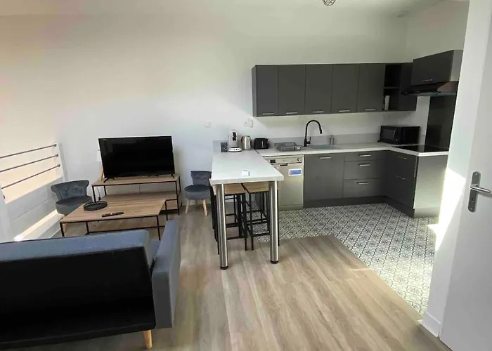 Apartment 3 Pieces Silencieux Plein Centre Parking Clim Patio